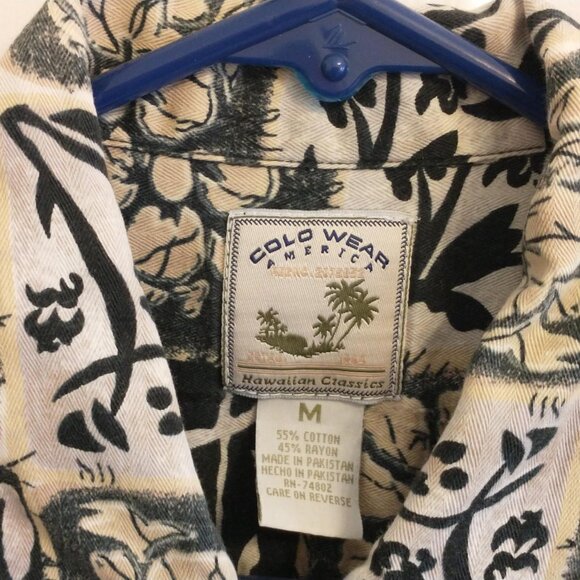 Cold Wear America Hawaiian Classics Men's Shirt, Size Medium - Picture 2 of 6